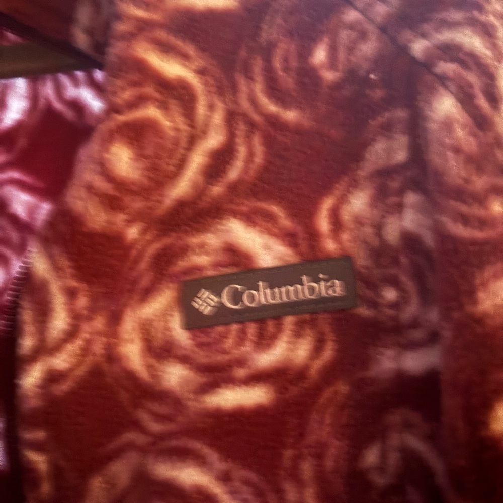 Columbia Patterned Fleece Jacket - Roses - Picture 3 of 3